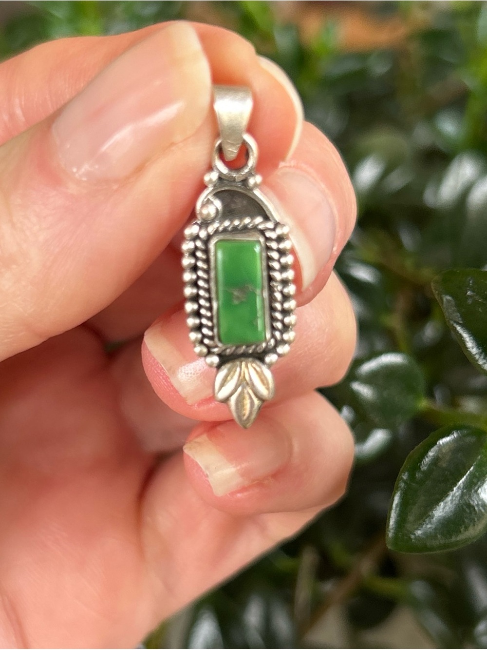 Brand New Sterling Silver and Turquoise Pendant